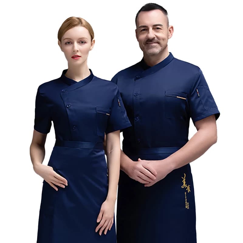 Chef Uniform Suitable for Men and Women Kitchen Cook Jacket Waiter Shirt Bakery Waiter Working Clothes Chef Costume