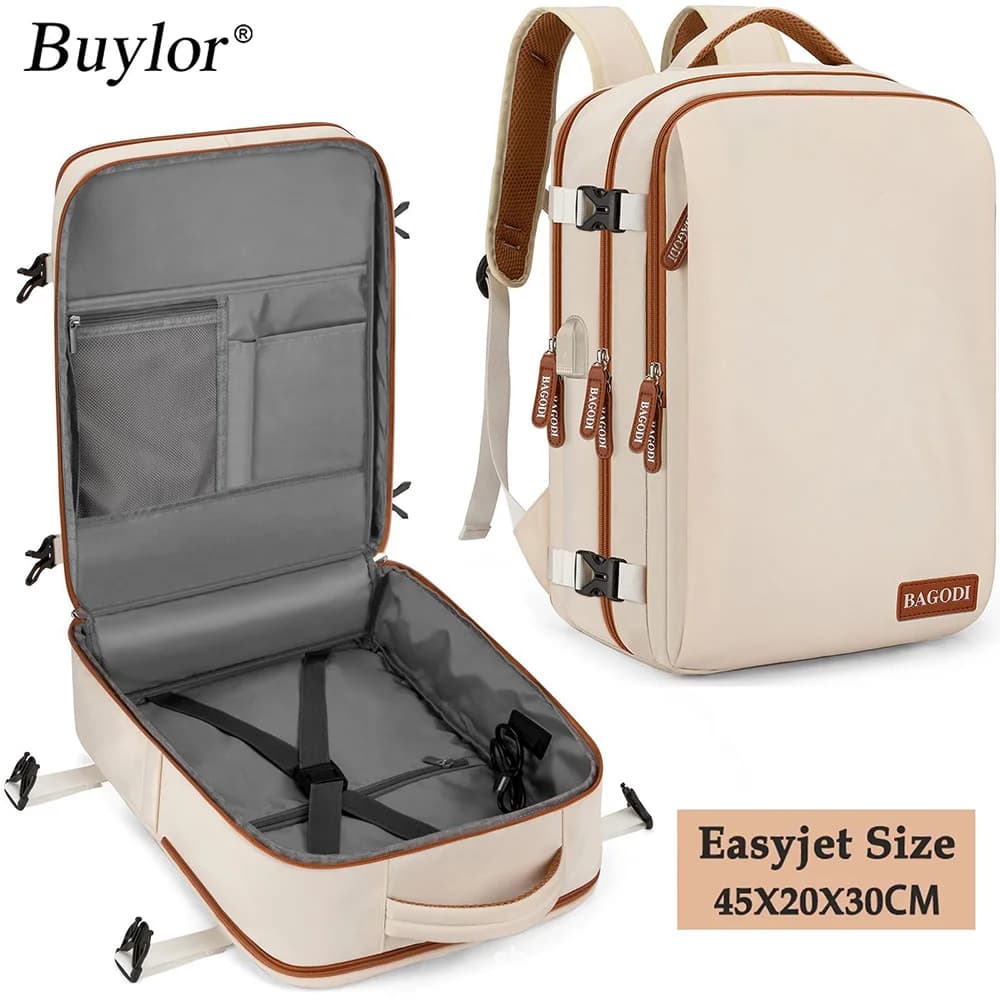 Buylor 45x20x30 Easyjet Cabin Bags Laptop Backpacks Women Easyjet Backpack Travel Backpack for Men Casual Daypack for Weekender