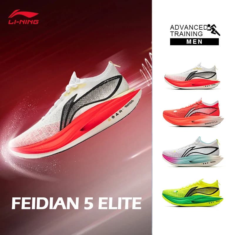 LI-NING FEIDIAN 5 ELITE unisex lightweight high rebound racing running shoes Professional Sports Running Shoes ARMV003