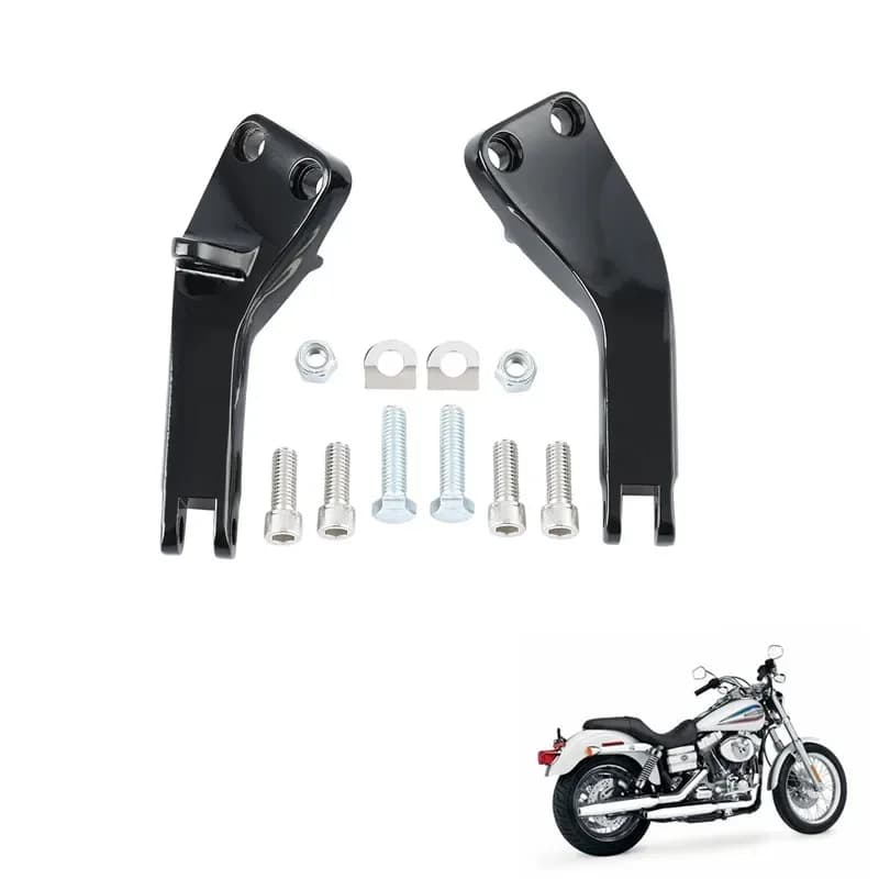 For Harley Dyna Super Low Glide FXDF 2006-2017 Passenger Moto Acsessories Footrest Rear Footpeg Mounts