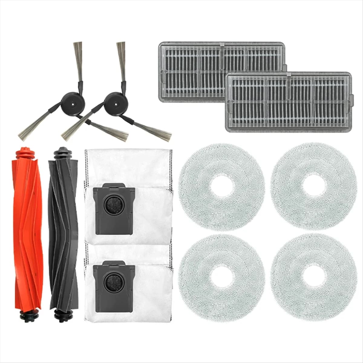 Replacement Parts Accessories for X40Pro Ultra Main Roller Side Brush Hepa Filter Mop Cloth Dust Bags
