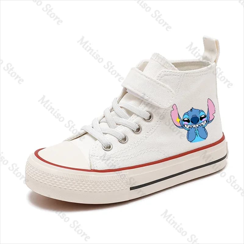 Canvas Lilo Stitch Girl Kid Boys Kid disney Shoes Casual Cartoon  Fashion Sport comfort Shoes Children  Print  Boys Tennis Shoes