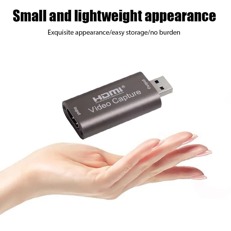 4K 60HZ Video Capture Card USB 3.0 HDMI-compatible Grabber Recorder for PS4 Game DVD Camcorder Camera Recording Live Streaming