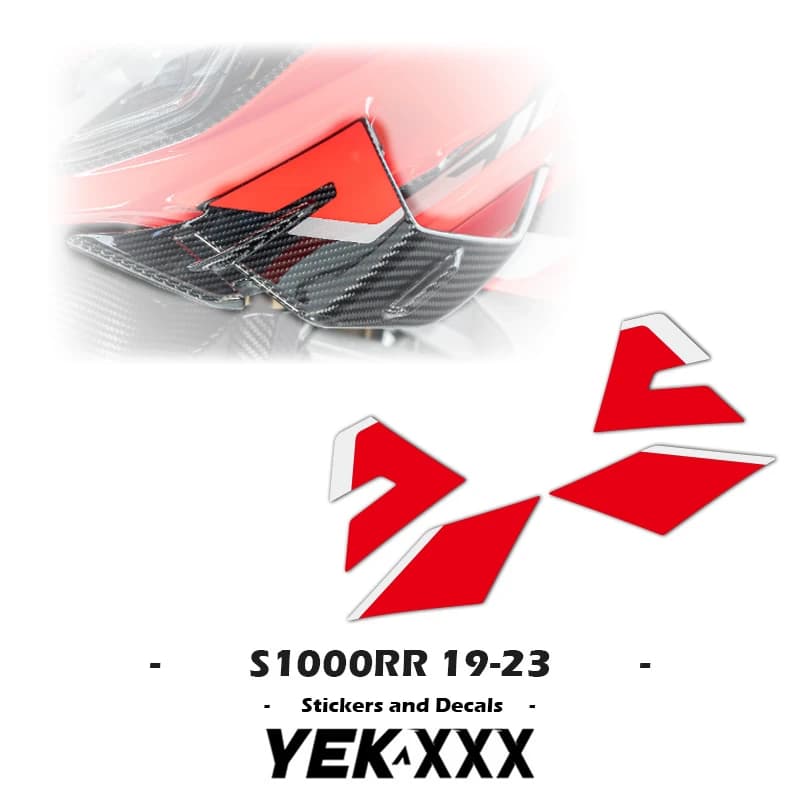 Motorcycle Sticker Fairing Shell Sticker Decal For BMW S1000RR 2019 2020 2021 2022 2023 S1000RR 19-23 Red Car Version