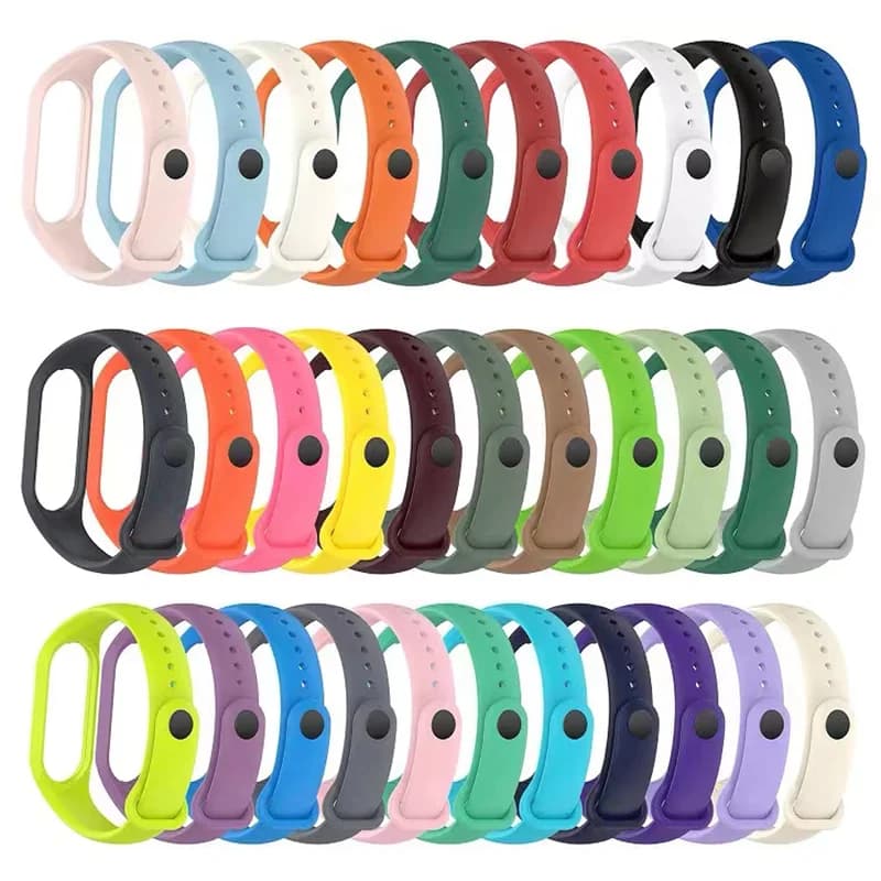 Watch Strap For Xiaomi Mi Band 7 6 5 4 3 Wristband Silicone Bracelet Wrist Straps correa Mi Band 6 7 5 4 Smartwatch Accessories