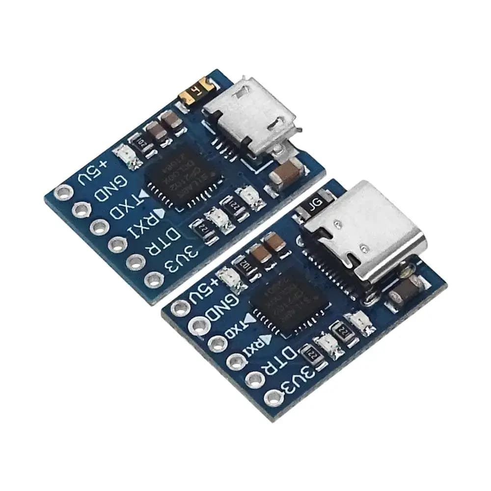 CP2102 MICRO USB/TYPE-C USB to UART TTL Module 6Pin Serial Converter UART STC Replace FT232
