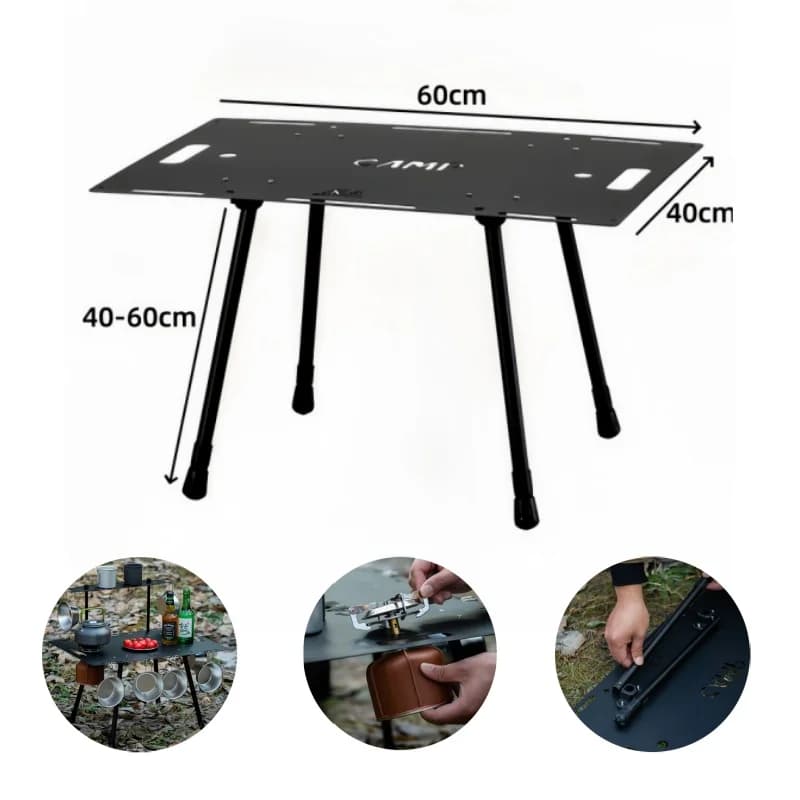 Outdoor Folding Table IGT Military Tactical Table Adjustable Height Table Multifunction Picnic Table Portable Camping Equipment