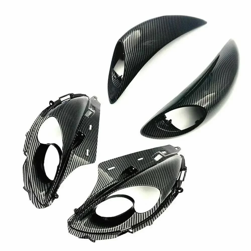 For SUZUKI Hayabusa GSX1300R 2008-2020 Carbon Fibre Color Upper Front Nose Headlight Scoop Rear Turn Signal Fairing