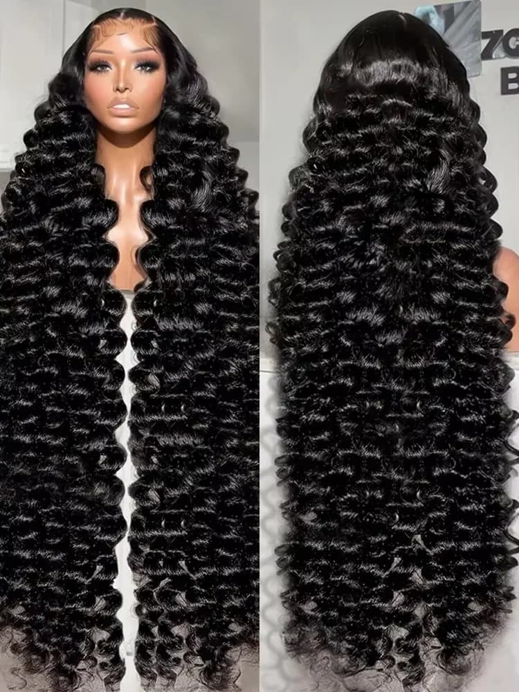 30 40Inch Loose Wave 13x7 Lace Frontal Human Hair Wig Brazilian 250 300 Density 13x4 Curly Wigs Deep Wave 13x6 HD Lace Front Wig