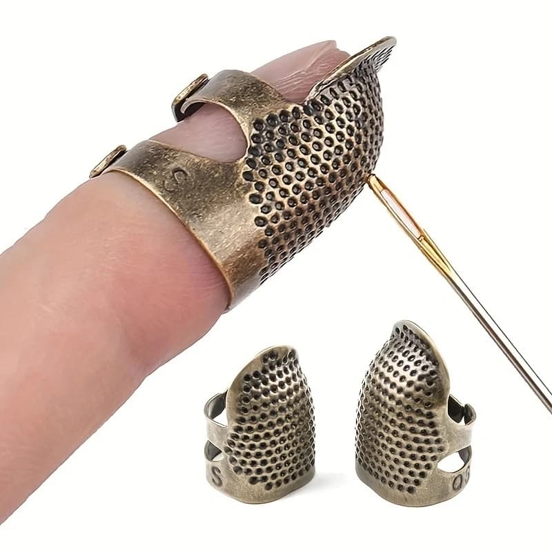 Household Sewing Tools Accessories Retro Thimble Needles Finger Protector Antique Thimble Ring Handworking Needle Craft DIY Acce