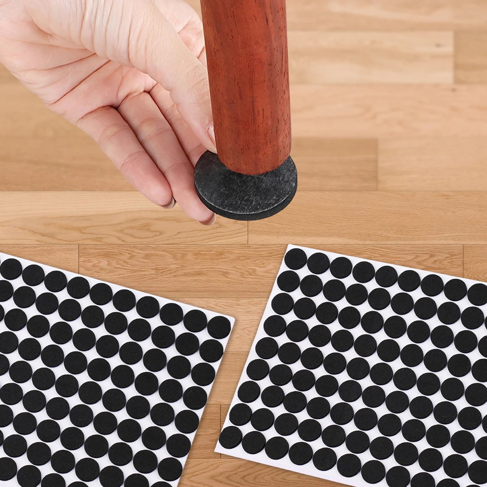 5 Sheet Furniture EVA Pads Self-Adhesive Non-slip Foam Rubber Feet for Home Furniture DIY Supplies, Reduces Noise