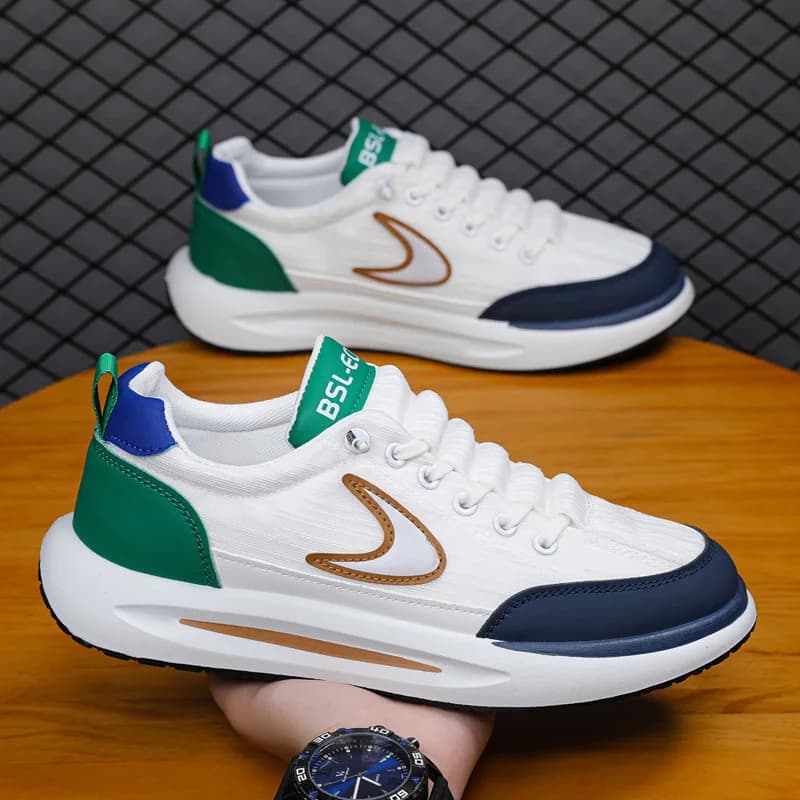 Men Casual Shoes Fashion Walking Sneakers Athletic Fitness Shoes Non-slip Running  Ice Silk Canvas  2024