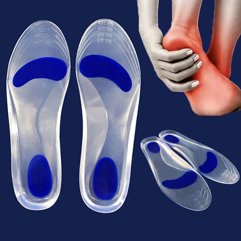 Silicon Orthopedic Insoles Gel Medical Insoles for Shoes Men Women Flat Foot Arch Support for Plantar Fasciitis Relief Shoe Pad