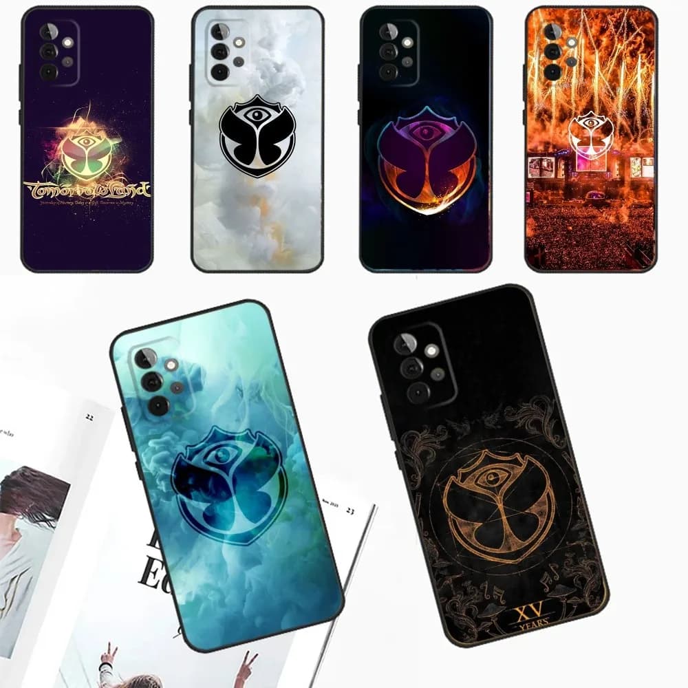 Music Festival Tomorrowlands Phone Case For Samsung Galaxy A13,A21s,A22,A31,A32,A52,A53,A71,A80,A91 Soft Black Phone Cover