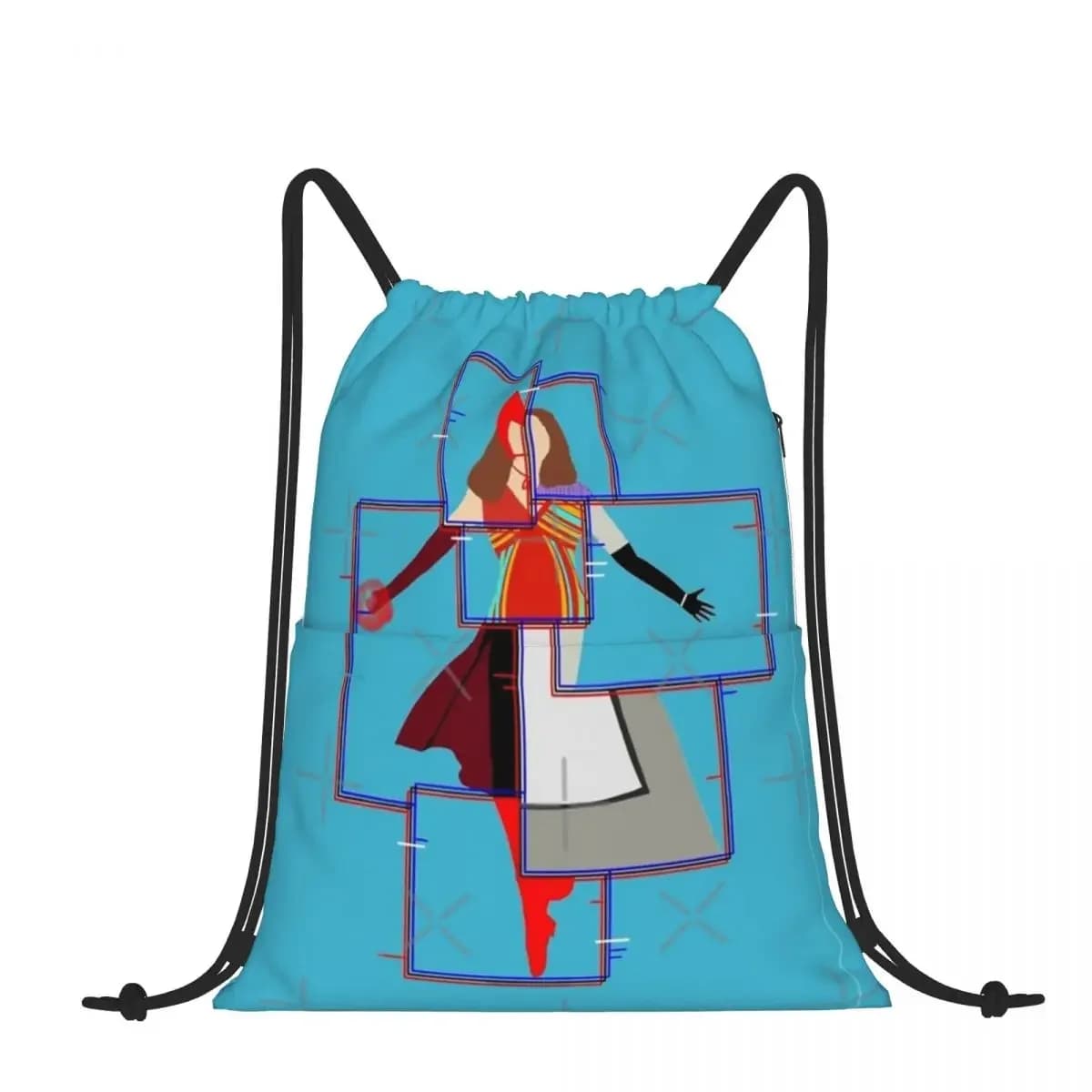 Drawstring Backpack The Many Styles Of Wanda Shoulder Bag Zipper Pocket Sports & Travel Hikes Portables Bag