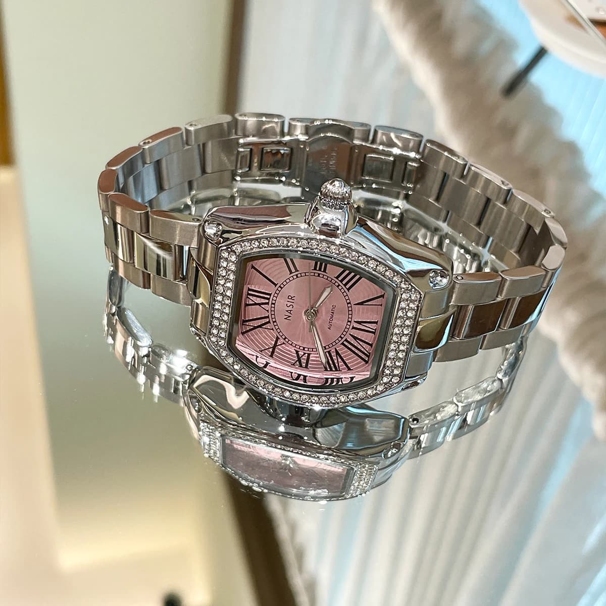 2025 new NASIR light luxury niche watch female fully automatic pure mechanical watch workplace ladies high-end female watch