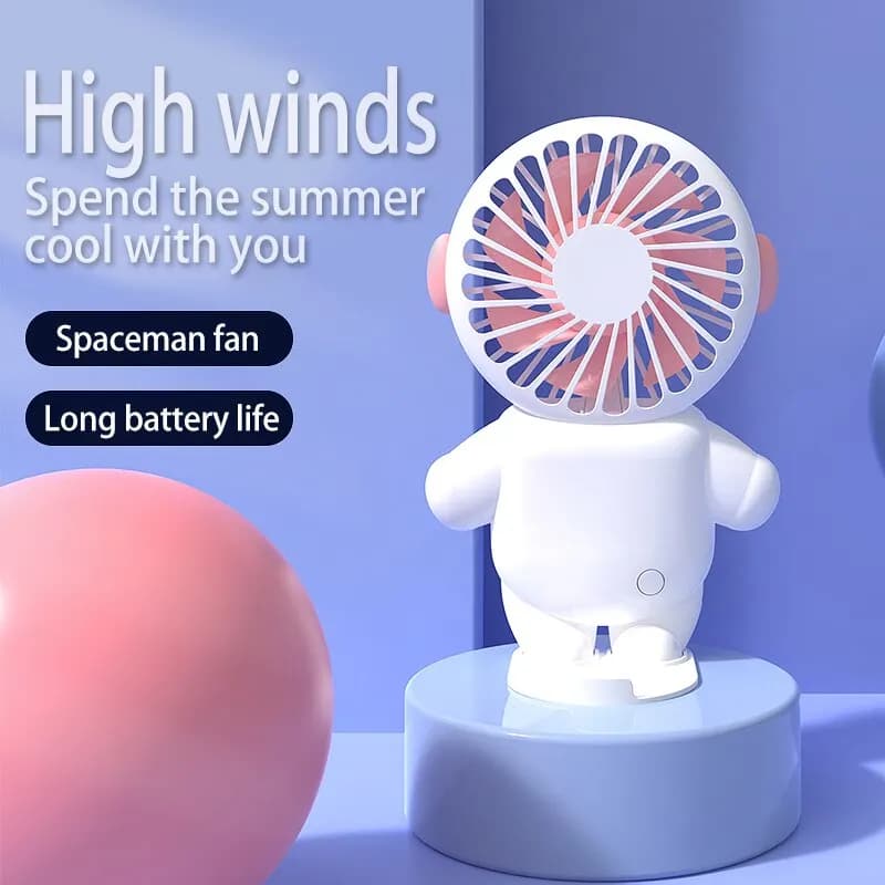 Handheld Charging Fan Cartoon Cute Small Student Charging Small Fan Portable Mini USB Fan Mini Pocket