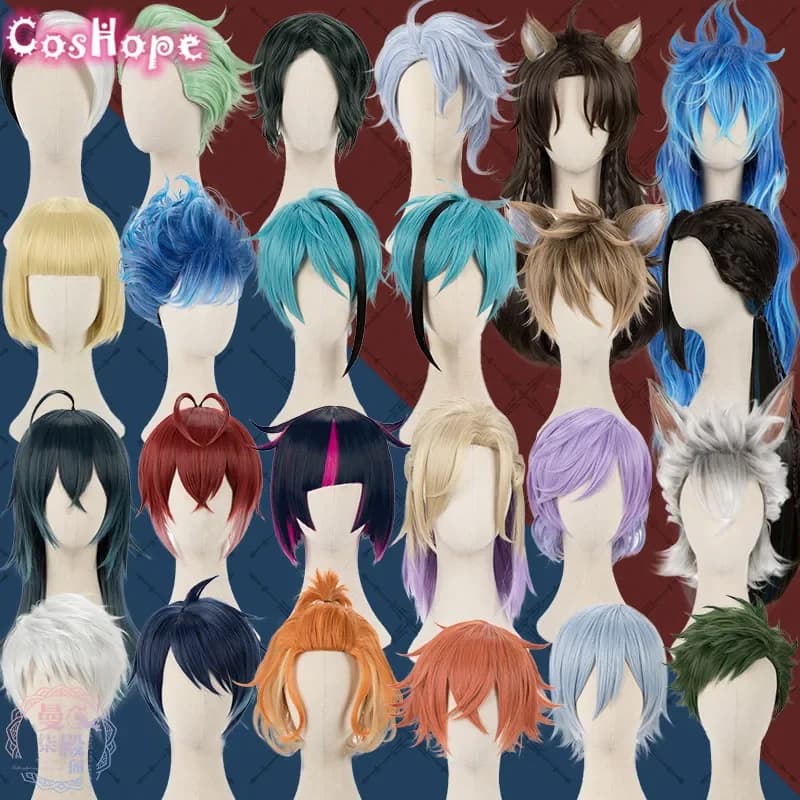 Riddle Ace Trey Cater Deuce Malleus Lilia Silver Sebek Azul Jade Floyd Idia Ortho Jamil Cosplay Wig 