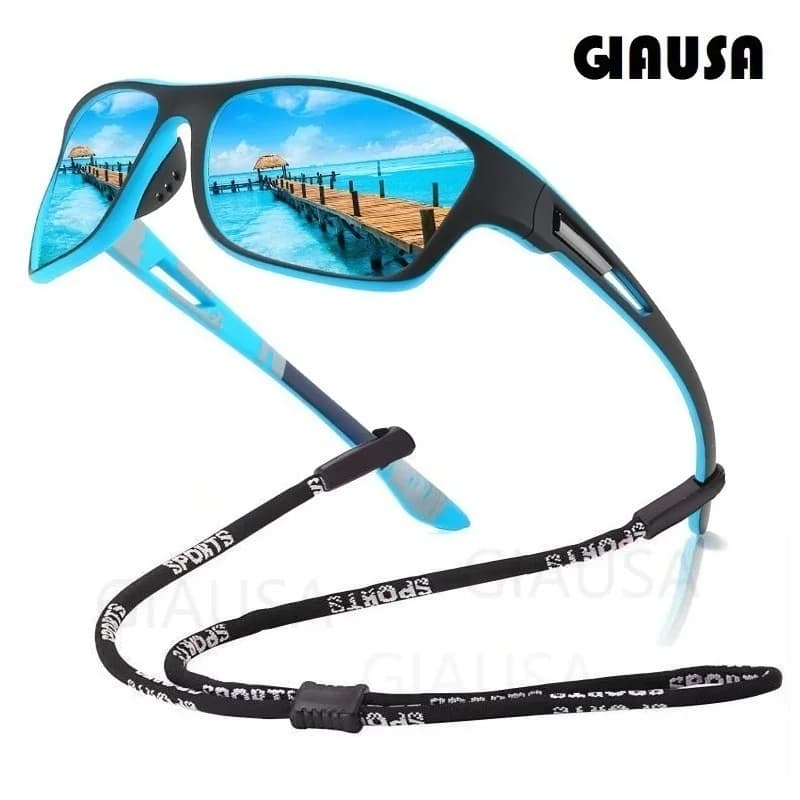 Men's Polarized Fishing Sunglasses With Glasses Chain For Men Women Driving Hiking Sun Glasses Fishing  UV400 Eyewear