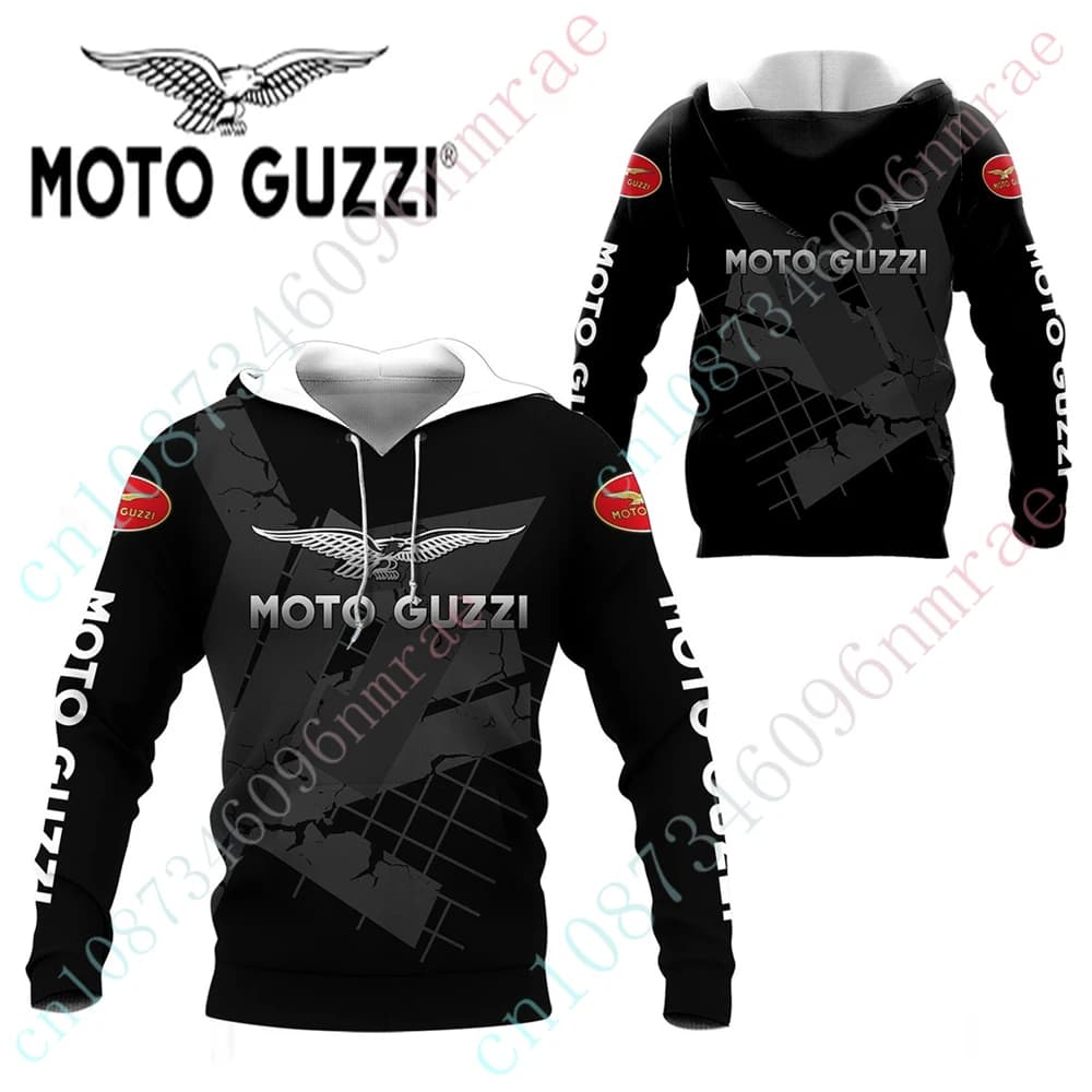 Moto Guzzi Zip Hoodies Harajuku Pullover Unisex Clothing Casual 3D Printing Sweatshirt Anime Hoodies For Men Women Custom Logo