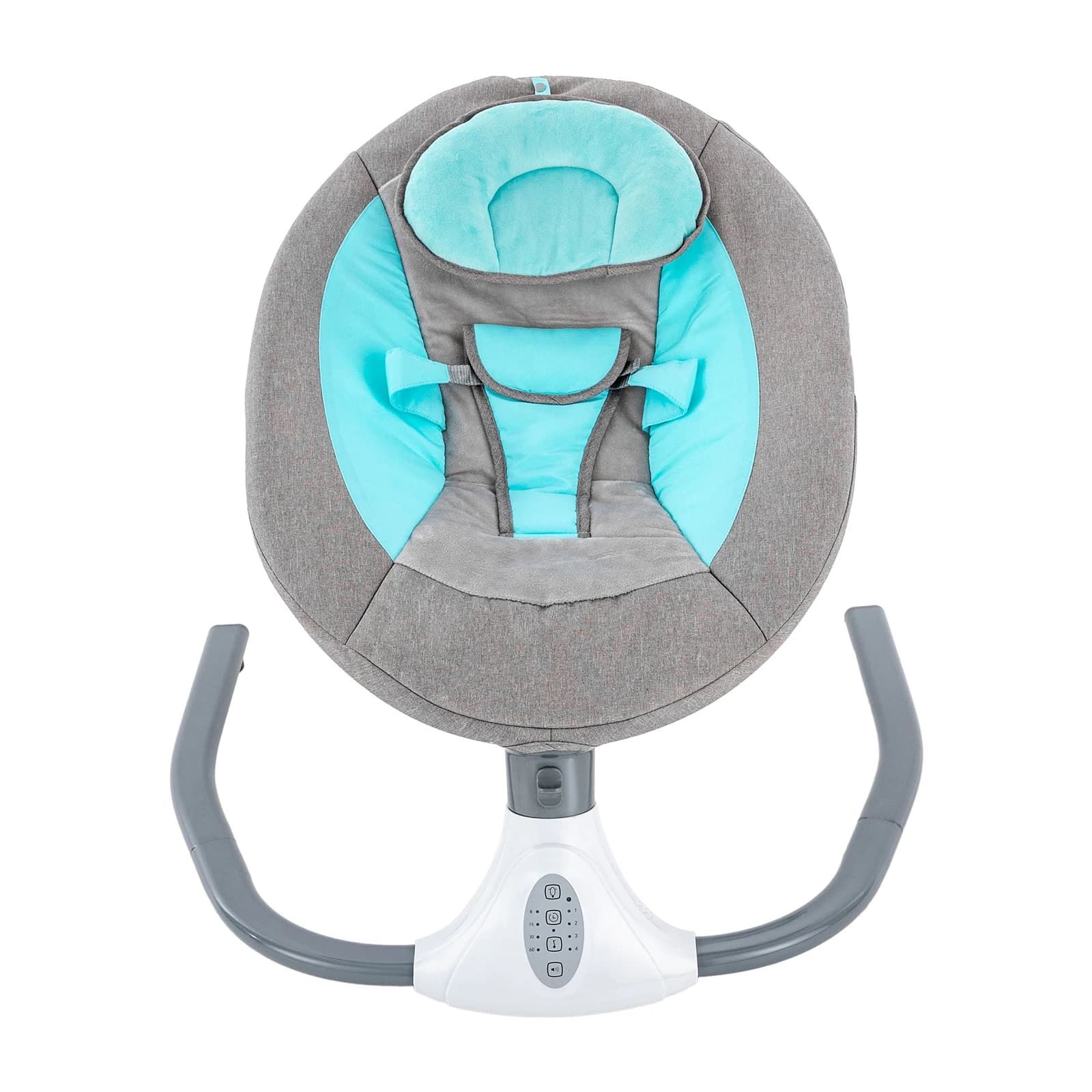 Electric Bluetooth Baby Cradle Swing Bassinet Rocking Crib Infant Bed Portable Automatic Soothing Music Free Your Hand Blue