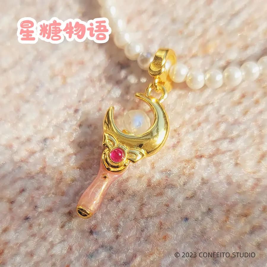Anime Sailor s925 silver Pendant Necklace Fashion Jewelry Cosplay Props Accessories for Women Girls Birthday Gifts