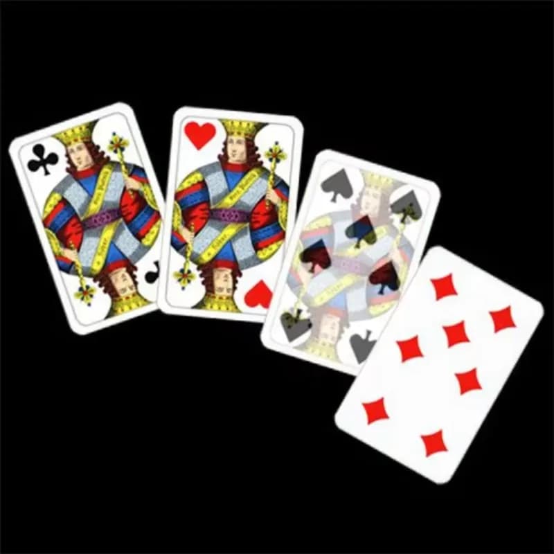 Jumbo King's Problem (12cm X 19.5cm) Magic Tricks Stage Gimmick Props Illusion Mentalism Fun Poker Cards Magia Magician Funny