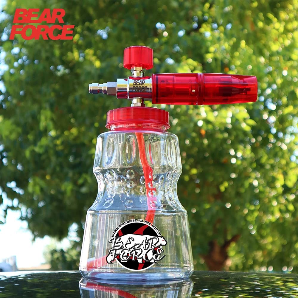 Pressure Washer Aluminum Foam Cannon Foam Generator Snow Foam Lance with 1/4” Quick Connector for Portland Husky Ryobi Greenwork