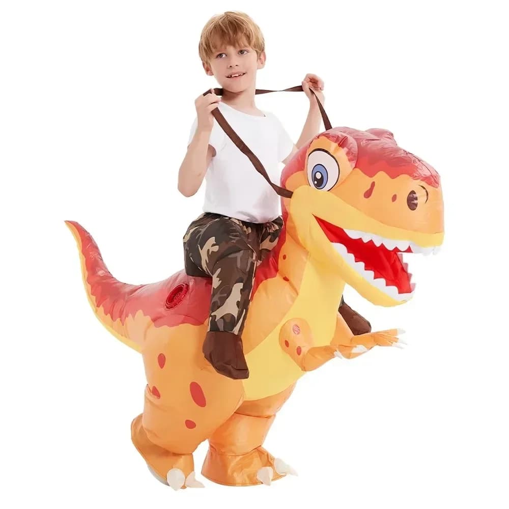 Halloween Children's Costumes Funny Funny Parent-child Cartoon Animal Mount Pants Tyrannosaurus Rex Dinosaur Inflatable Clothes