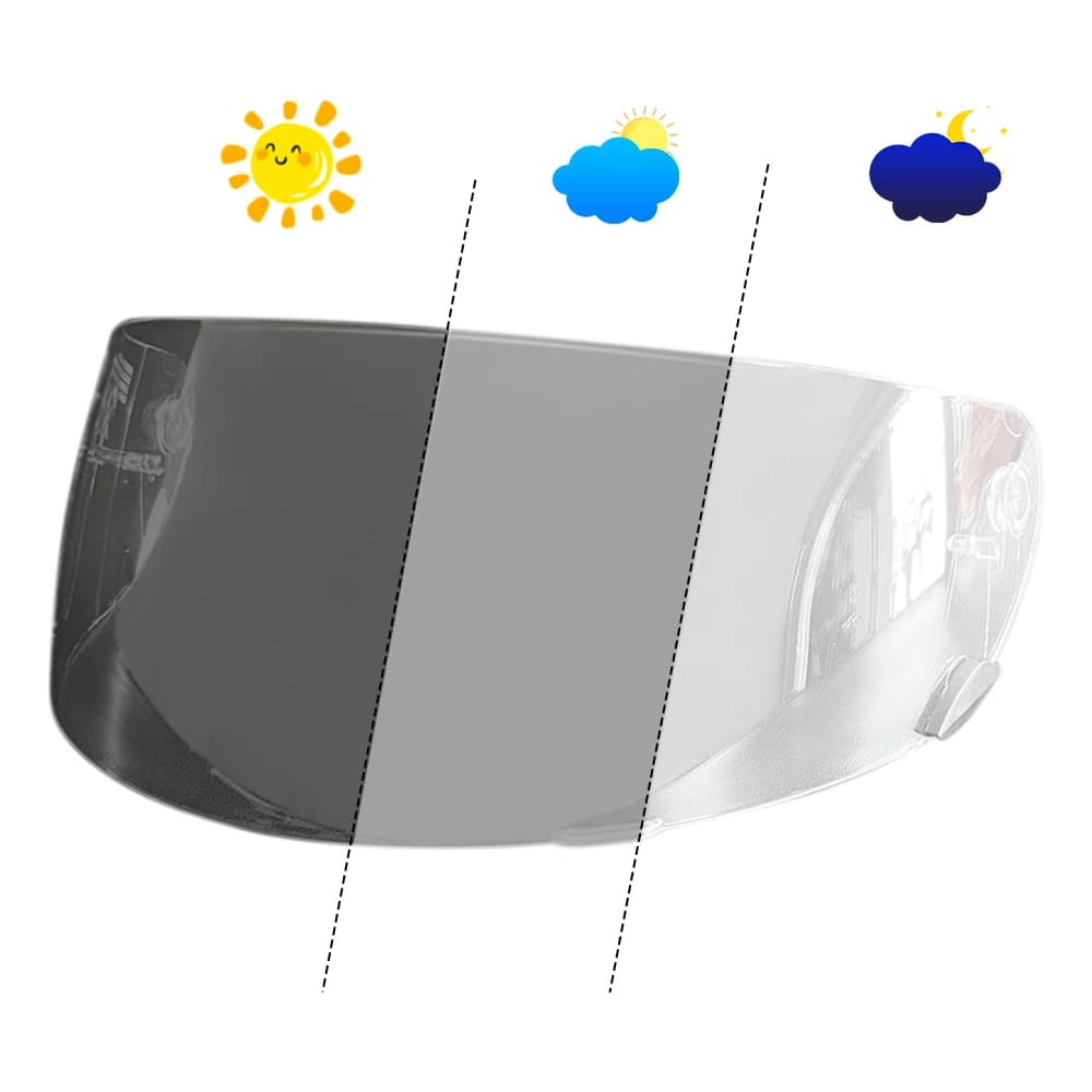 Helmet Photochromic visor Goggles For BELL Qualifier DLX MIPS Vortex Revolver RS-1 RS2 Helmet visor UV Automatically hromic lens