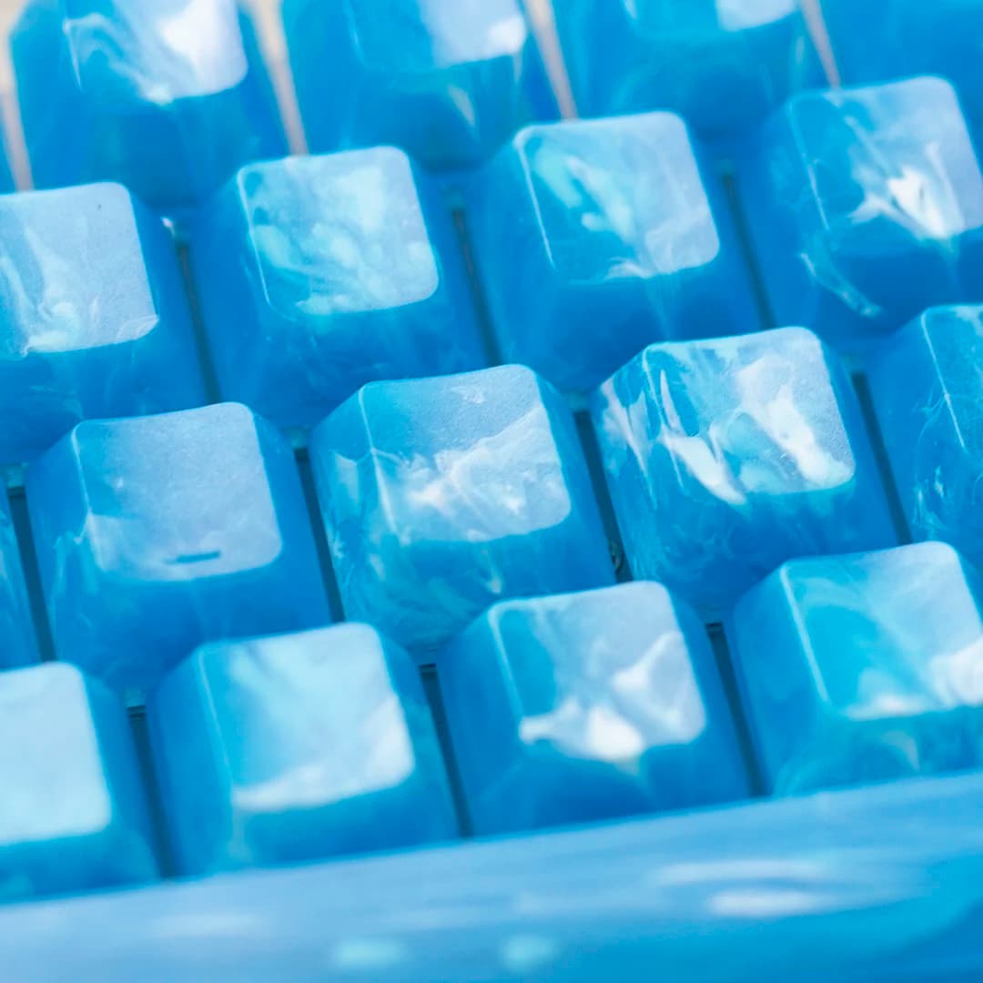 No words, blank and fully transparent, no lettering, personalized keycaps, original high PC material, suitable for mechanical ke