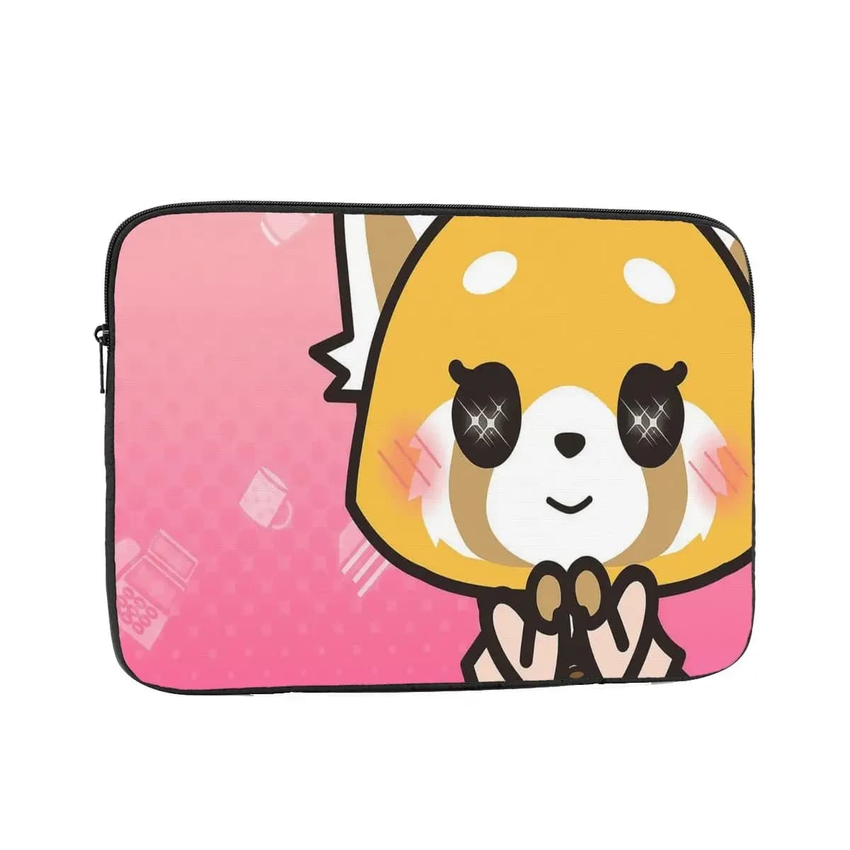 Aggretsuko Laptop Bag Case 12 13 15 17 Inch Notebook Sleeve Case Kawaii Panda Game Shockproof Case Bag
