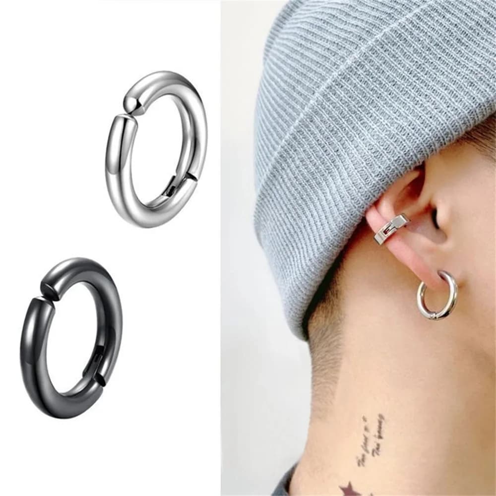 Metal Clip Earrings Without Piercing Geometric Ear Cuff Non Piercing Fake Cartilage Earring Simple Fashion Jewelry