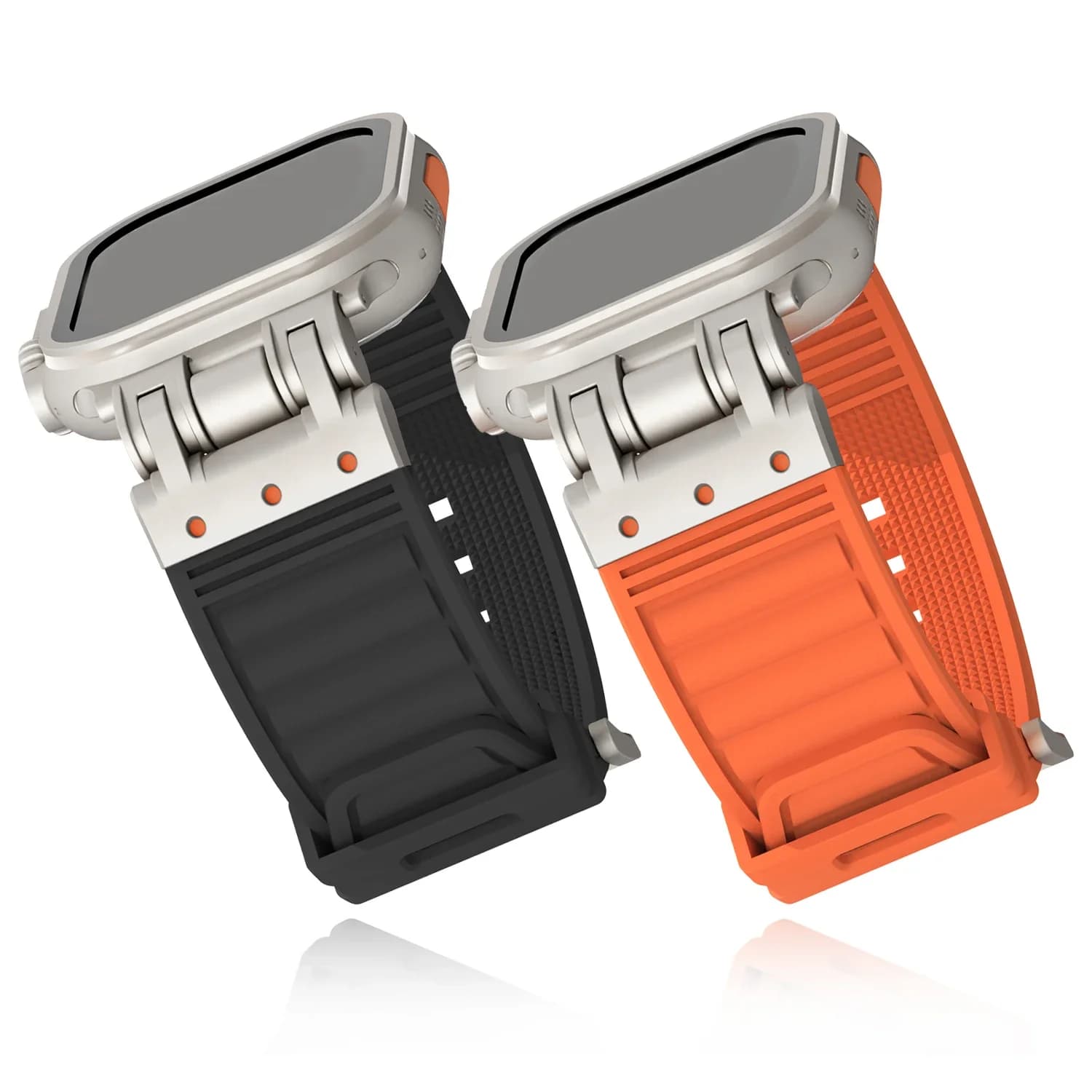 For Apple Watch Ultra Band 49mm 44mm 45mm 46mm Soft Silicone Strap Bracelet iWatch Series 10 9 8 7 6 5 4 SE Mech Breathable Band