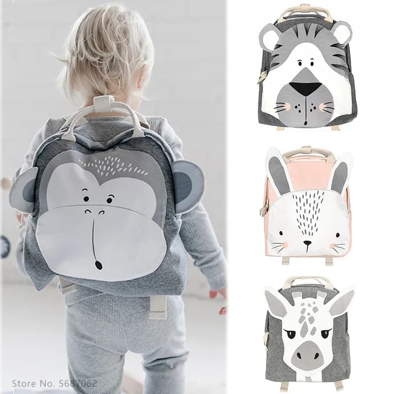 Baby Plush Backpack 3-8 Yrs Bags Cartoon Animal Children's Schoolbag Snacks Toys Storage Bag Children's Room Decoration Backpack