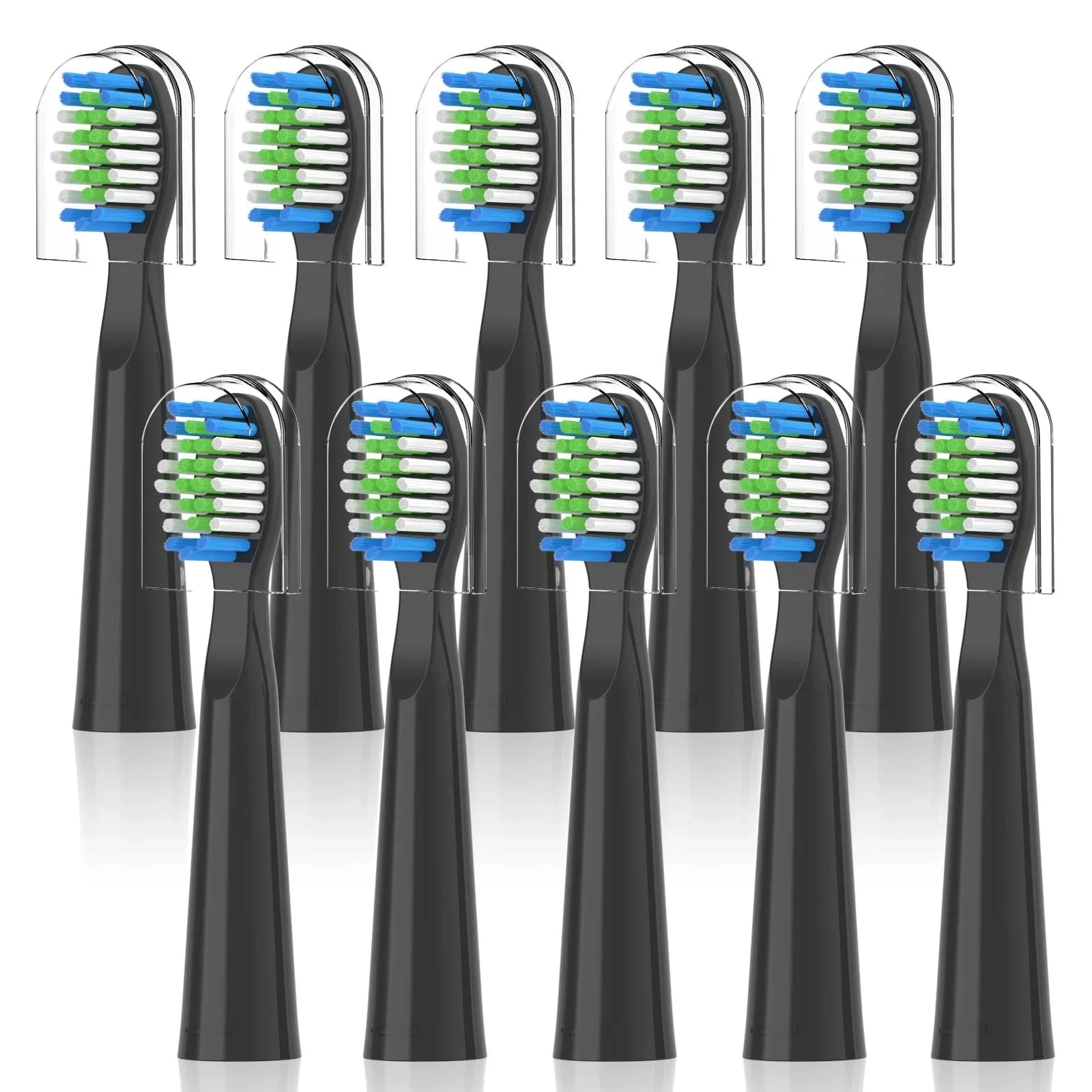 10PCS Fairywill FW-E11 E10 E6 D7S Electric Toothbrush Replacement Brush Heads,Compatible with fairywill E11 Electric Toothbrush