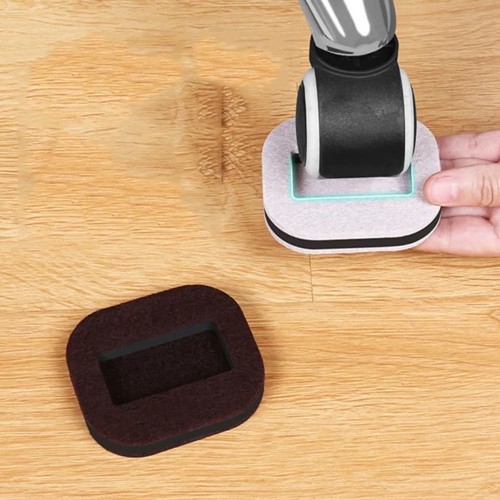 5pcs Office Chair Wheel Stopper Furniture Parts Caster Cup Prevents Scratches Wood Floor Carpet for Roller Feet Anti-slip Mat