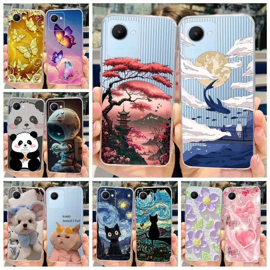 For Realme C30 Case Realme C30s RMX3690 Stylish Candy Painted Cover Soft Slim Phone Case For Realme C30s C 30 s RealmeC30 Bumper