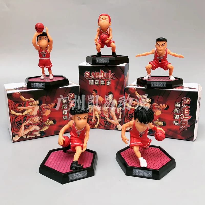 Slam Dunk Blind Box Mystery Box 5pcs Wholesale Sakuragi Hanamichi Rukawa Kaede Akagi Takenori Anime Figure Models Toy