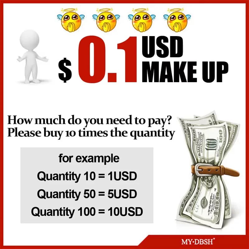 Special link for making up shipping (how much USD you need to make up ?  how many pcs you buy!)