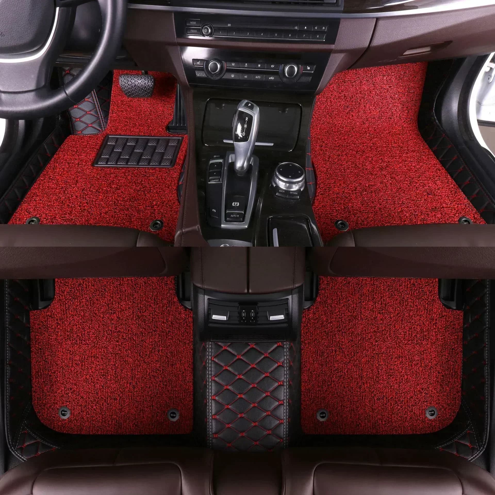 Double Silk loop layer car floor mat forALFA ROMEO Stelvio 166 147 Spider  Customized Full surround interior accessories