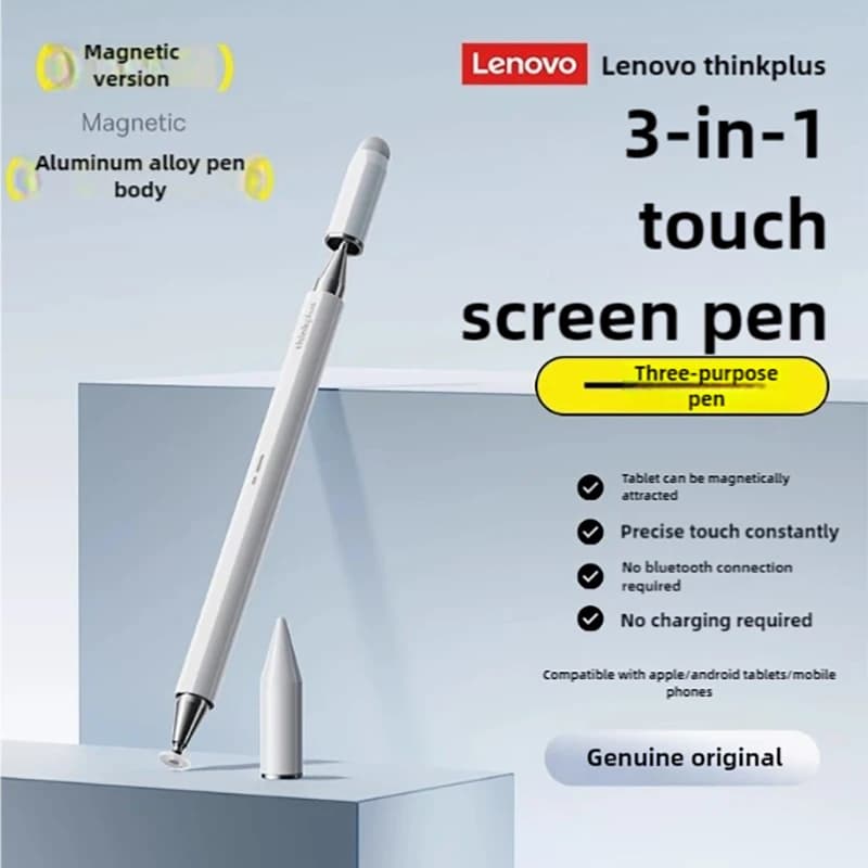 Lenovo Thinkplus Bp28 Universal three pen tips stylus For Android IOS  Screen For iPad Pencil Huawei Xiaomi Samsung Tablet Pen