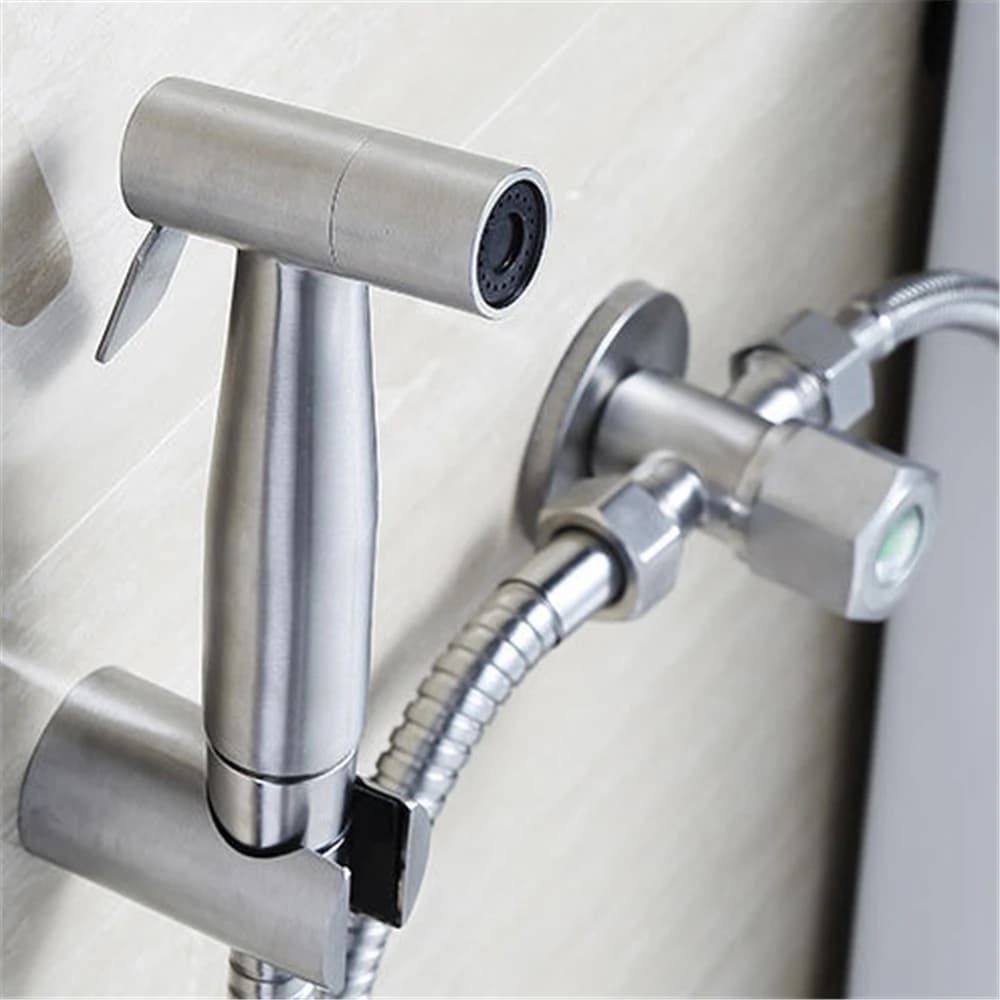Handheld Toilet Bidet Sprayer Stainless Steel Hand Bidet Faucet Hand Sprayer Shower Head Bathroom Kitchen Faucet Accessories