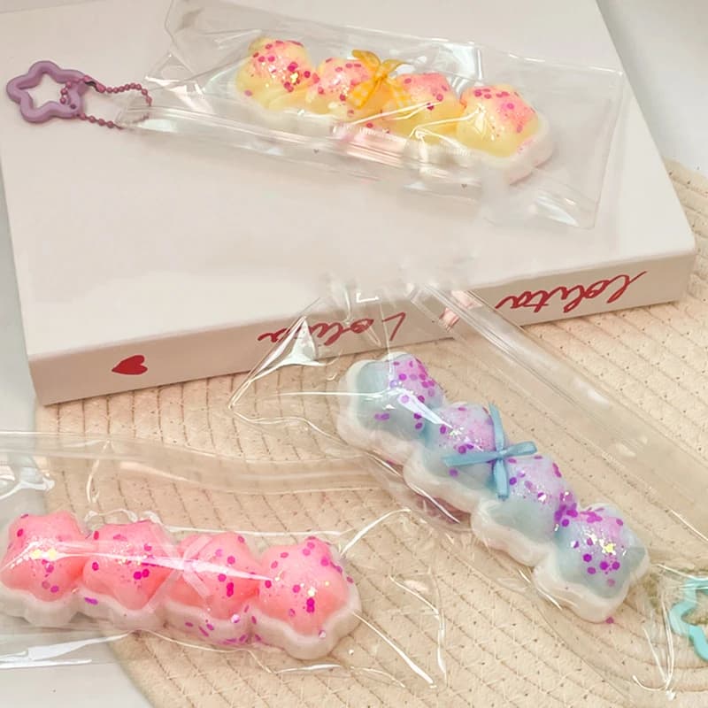 Cartoon Stars Cream Strip Pinch Squeeze Toys Soft Slow Rebound Relaxation Stress Relief Decompression Toys Kids Birthday Gift