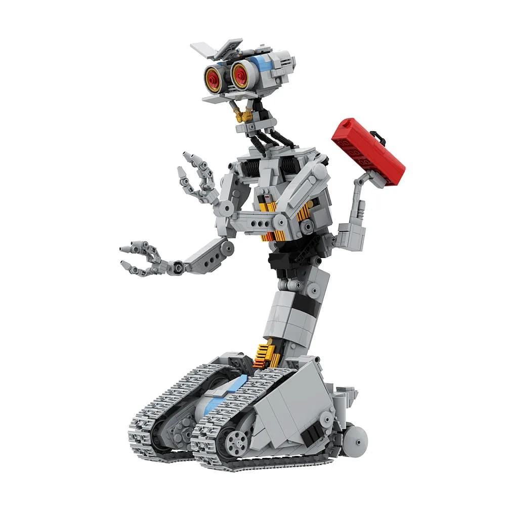 MOC Shorted Circuit Johnnyed 5 Robot Model Building block set Movie Military Robot Brick Toys for Kids's Birthday Gift