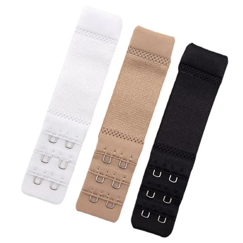 3Pcs/set 2 Hook Bra Extender Women's Elastic Bra Extension Strap Hook Clip Expander Adjustable Belt Buckle Intimates Accessories