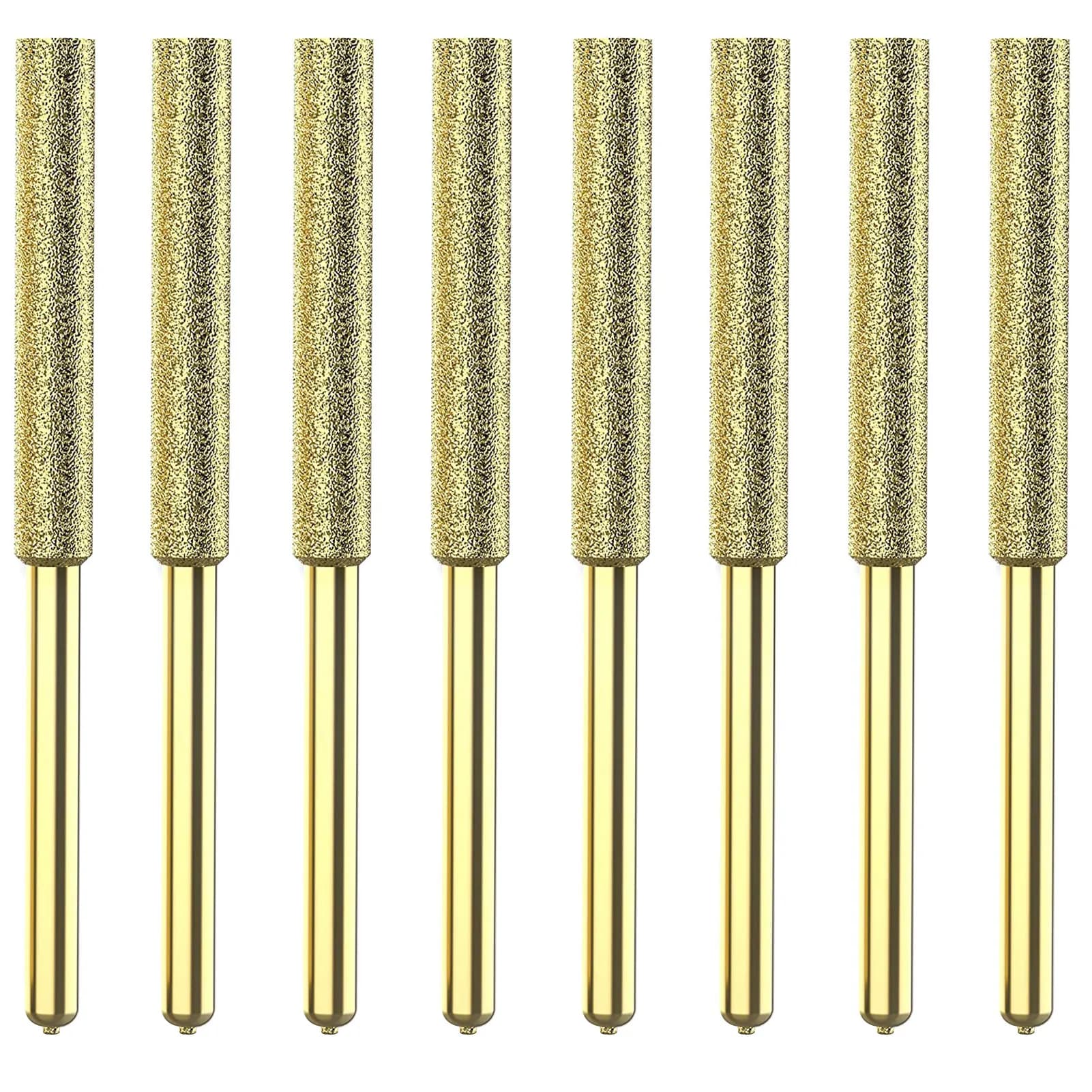 8Pcs Chainsaw Bits Titanium Plated Diamond Sharpener High Hardness Electric Chainsaw File  4/4.8/5.5mm Chainsaw Sharpener Stone