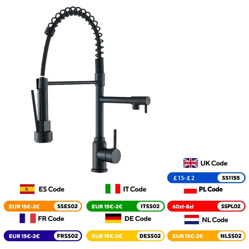 Matte Black Pull Down Kitchen Faucet Chrome Dual Modes Nozzle Hot Cold Water Mixer Crane Tap Brass Spring Kitchen Sink Faucets