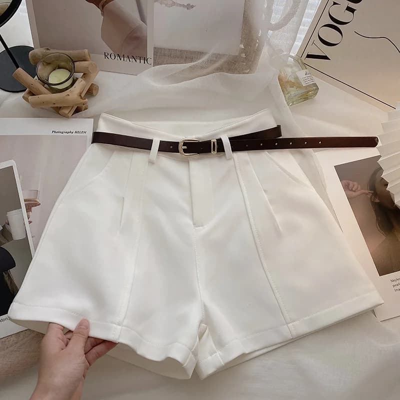 2025 Spring Summer New Shorts Fashion Women A-Line Loose Pocket Korean Style Y2K Short Casual Streetwear Communte Female Clothes