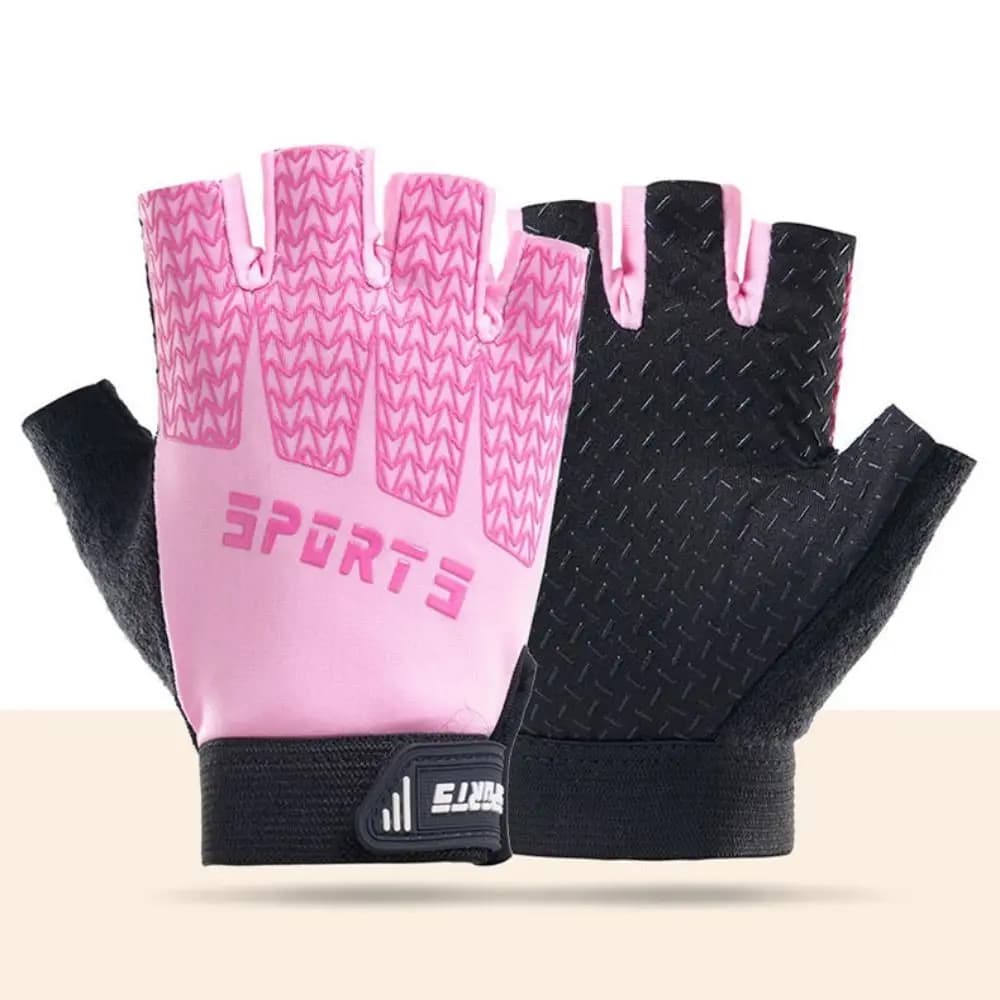 Non-slip Children's Cycling Gloves Light Weight Breathable Half Finger Bike Gloves Shock-Absorbing Protective